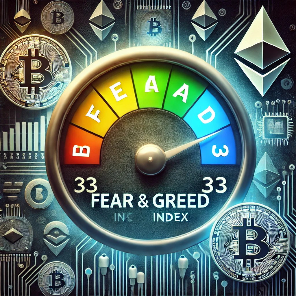 Cryptocurrency Fear And Greed Index Rises To 33